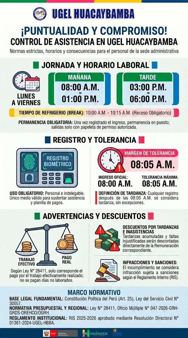 🚨 COMUNICADO CONTROL DE ASISTENCIA🚨