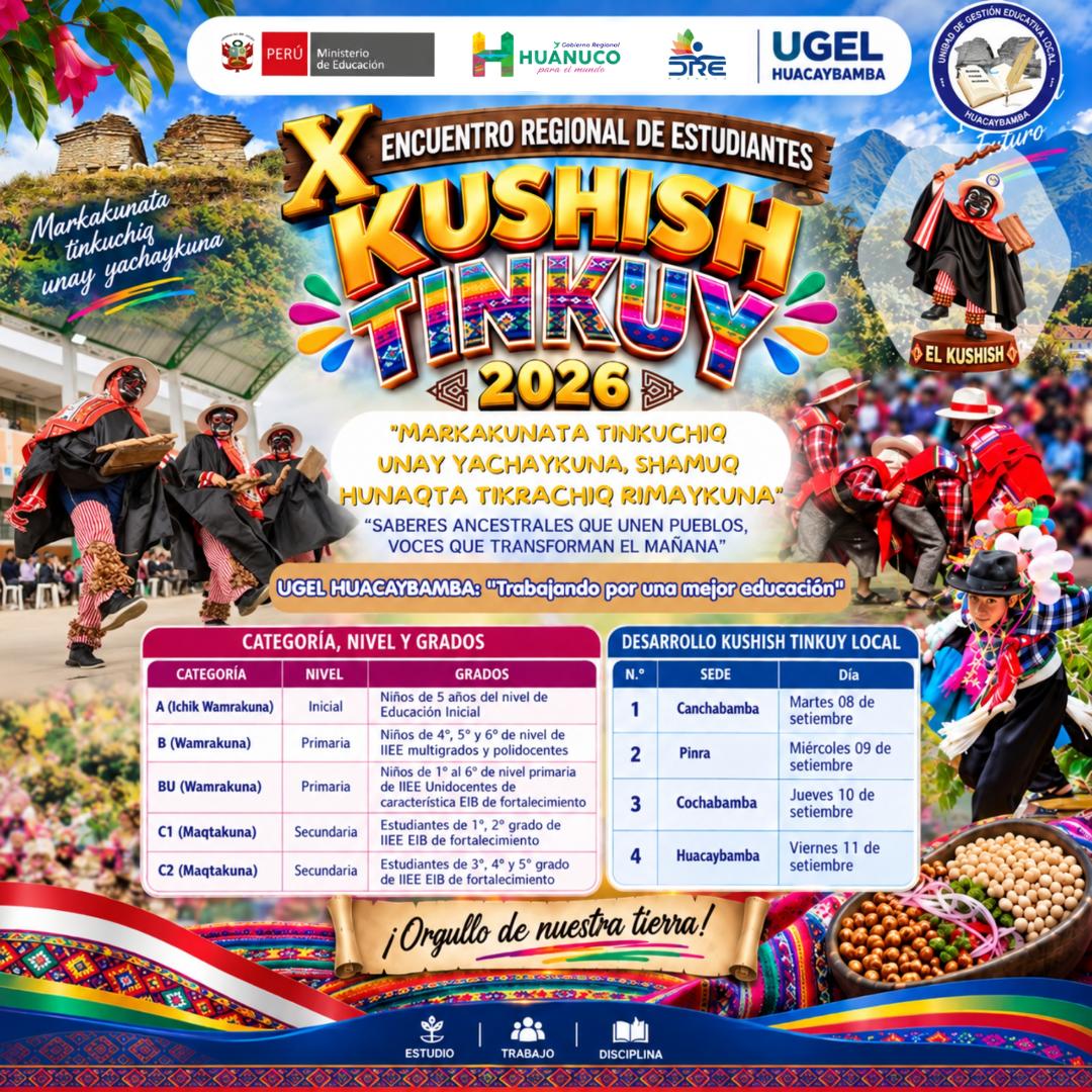 📣✨ ¡𝐗 𝐄𝐍𝐂𝐔𝐄𝐍𝐓𝐑𝐎 𝐑𝐄𝐆𝐈𝐎𝐍𝐀𝐋 𝐃𝐄 𝐄𝐒𝐓𝐔𝐃𝐈𝐀𝐍𝐓𝐄𝐒 “𝐊𝐔𝐒𝐇𝐈𝐒𝐇 𝐓𝐈𝐍𝐊𝐔𝐘” 𝟐𝟎𝟐𝟔! ✨📣